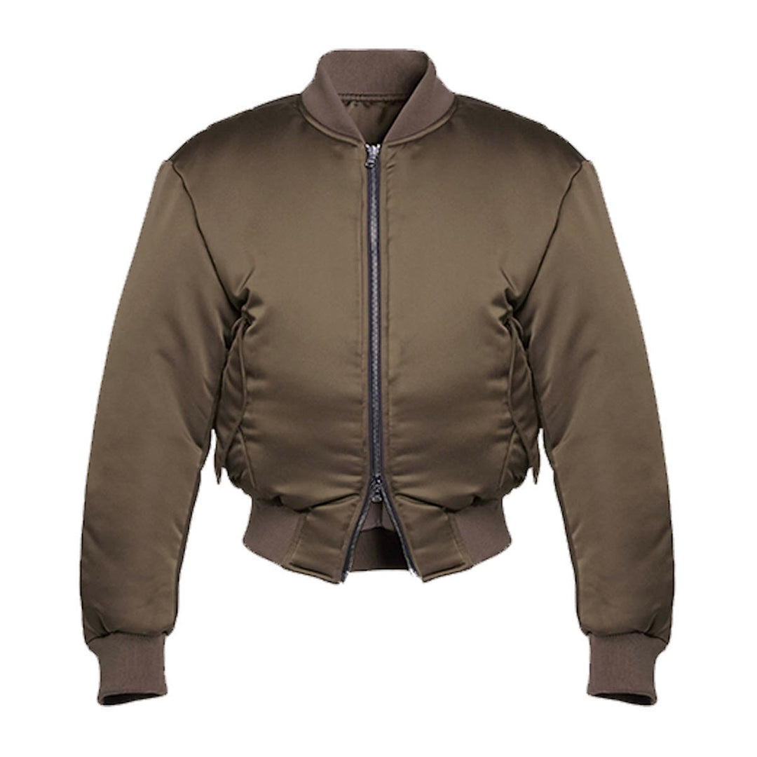 MAX SATIN PILLOW BOMBER JACKET