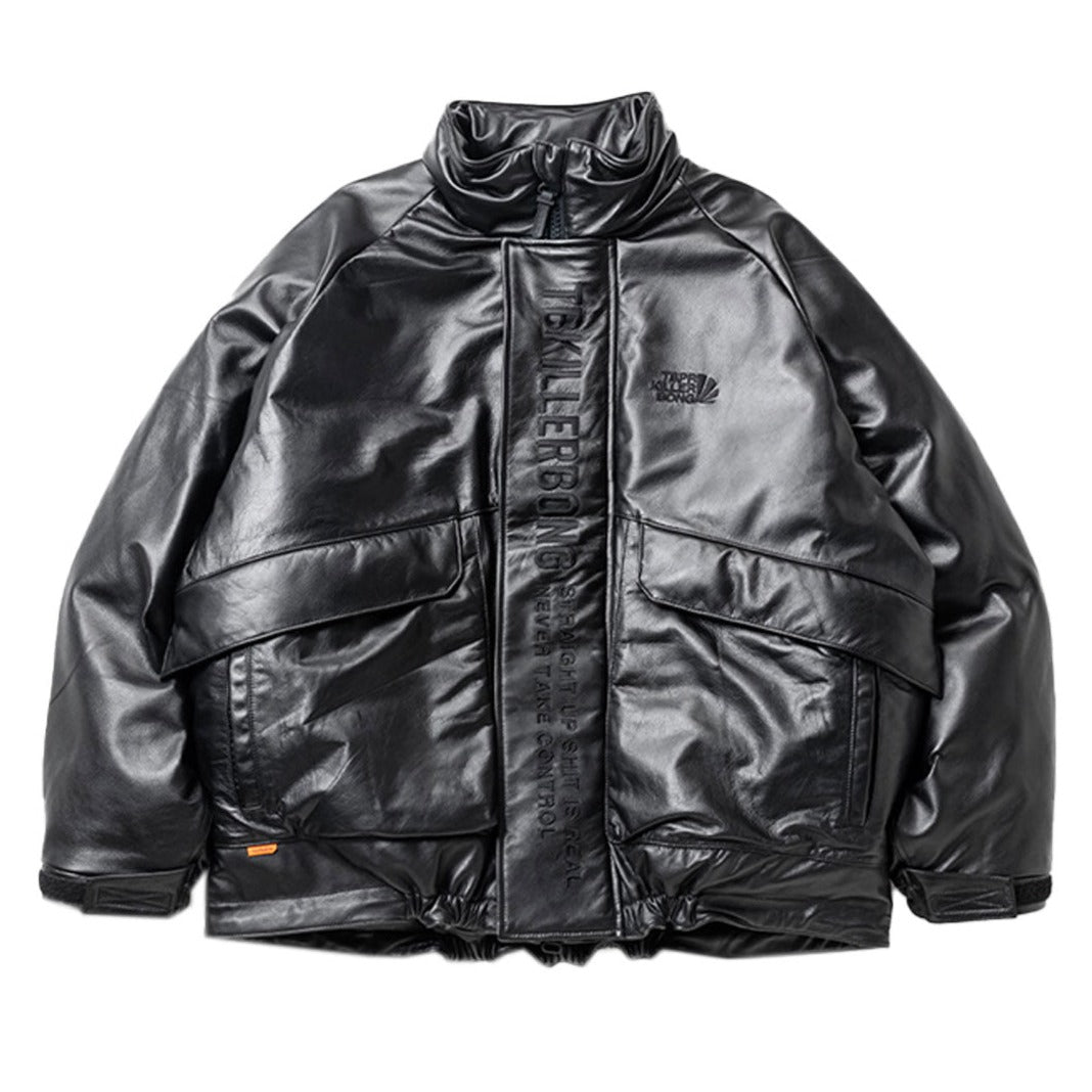 TIGHTBOOTH - SHORT LEATHER MONSTER PARKA