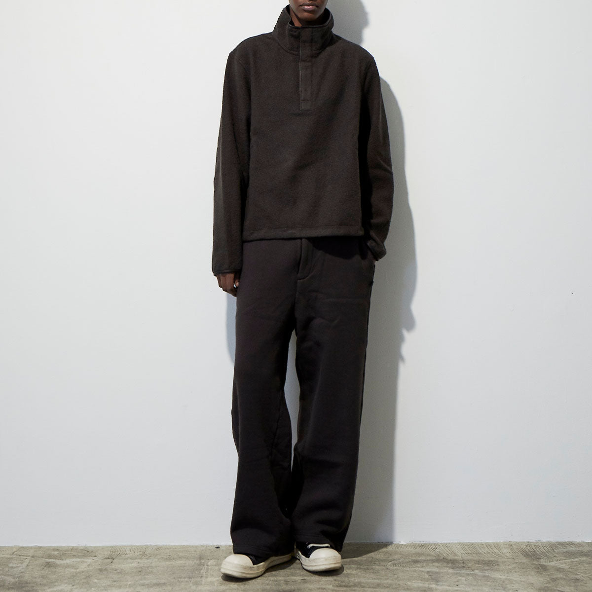 トップス vujade scott affix fleece sweater WHY限定】Scott Affix Fleece Sweater in Angora Wool | Why are