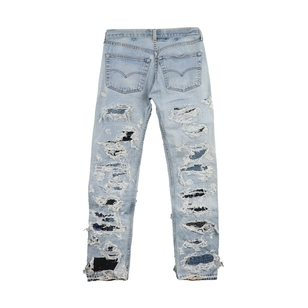 INNOCENCE NY - SASHIKO DESTROY DENIM PANTS 33