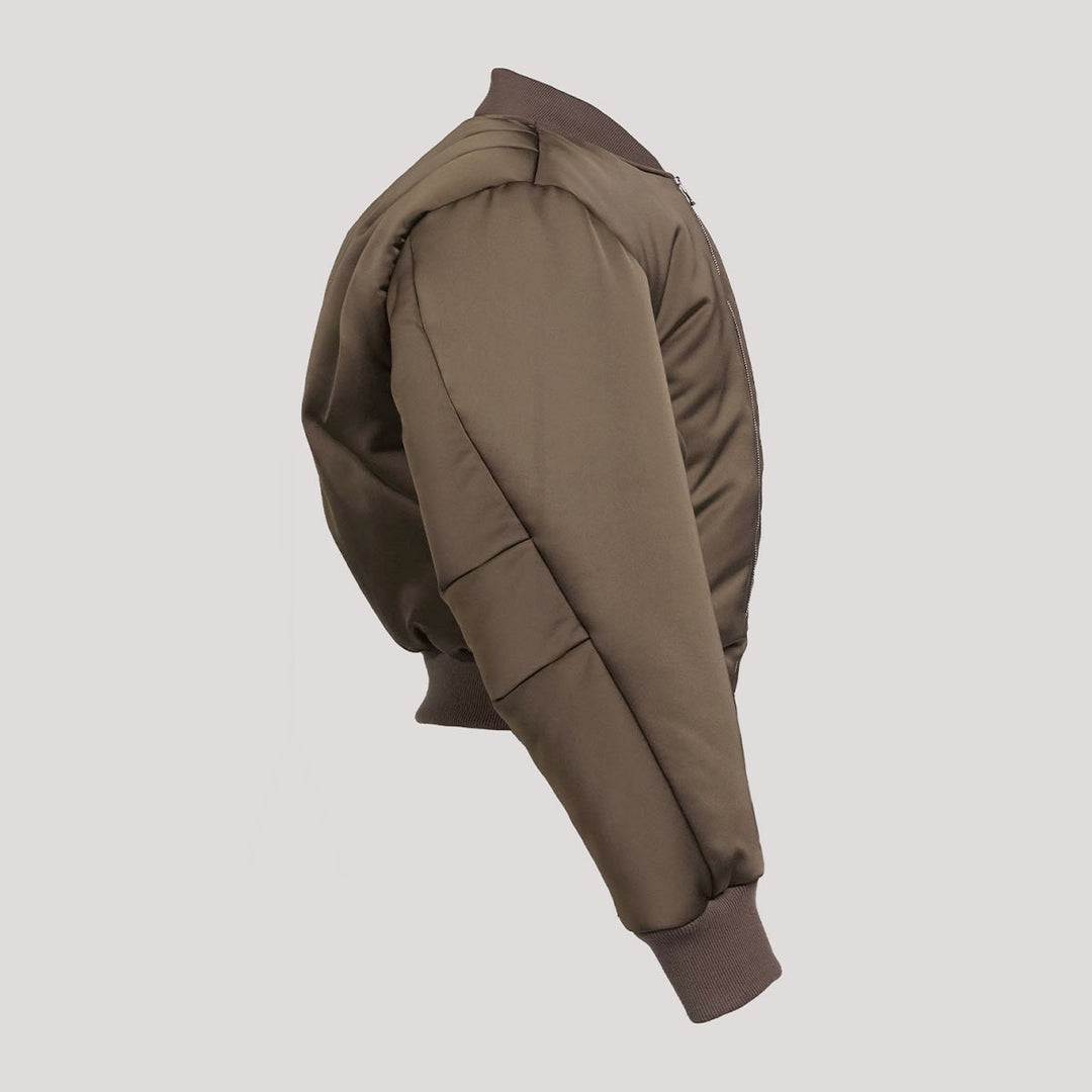 Max Satin Pillow Bomber Jacket