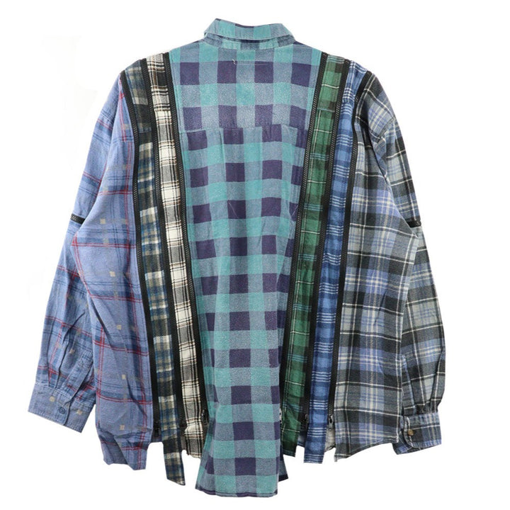 Needles - Flannel Shirt -> 7 Cuts Zipped Wide Shirt(C)