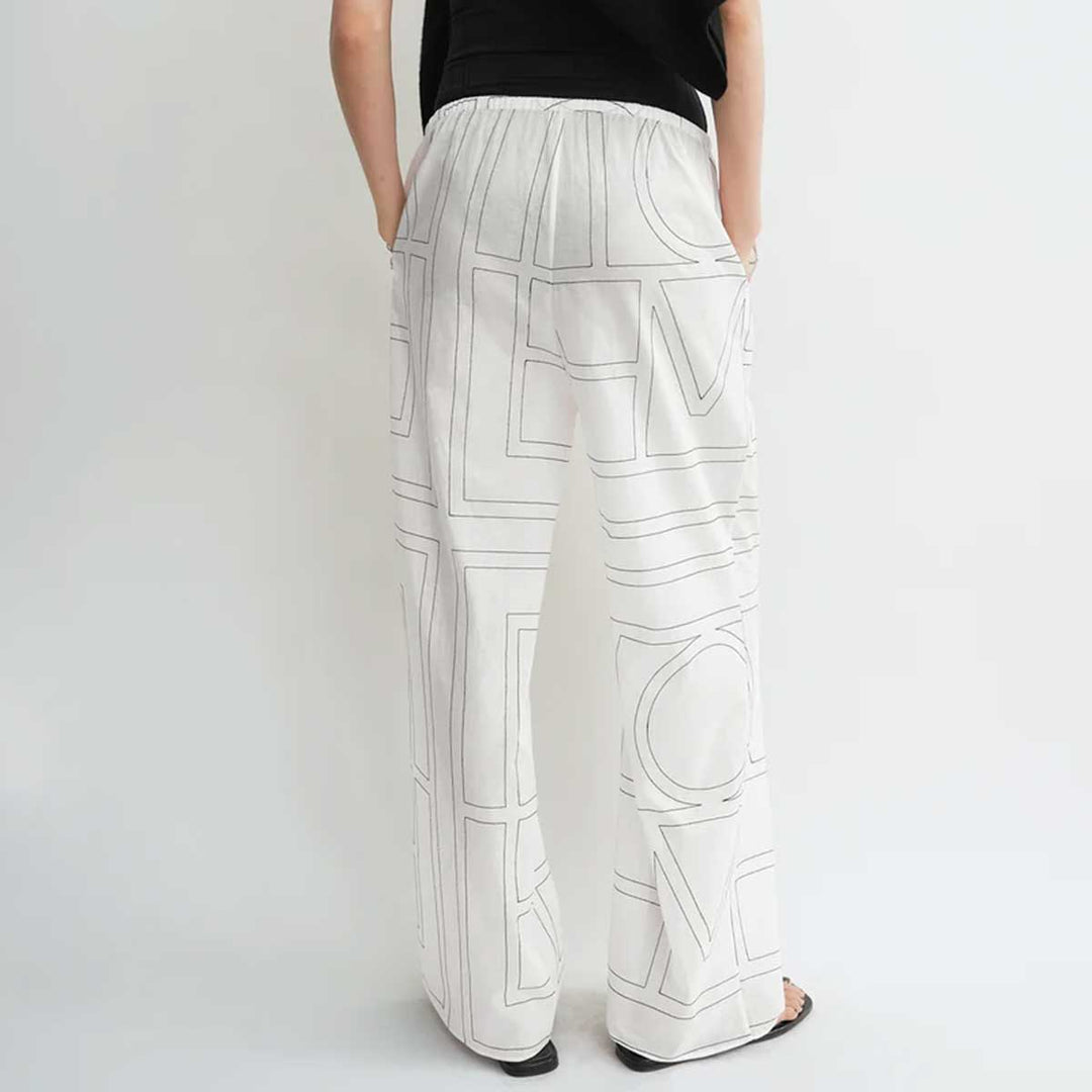 TOTEME - Monogram cotton-blend pj bottoms