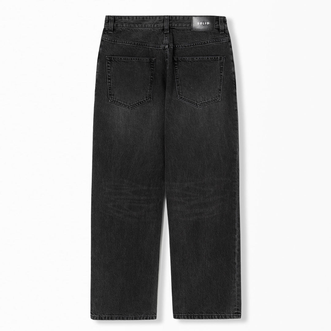 Black Slim Bootcut Denim Pants