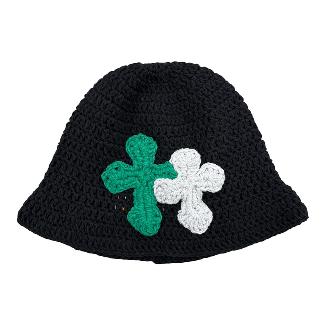 3D double Cross Handmade Knit hat【C type】