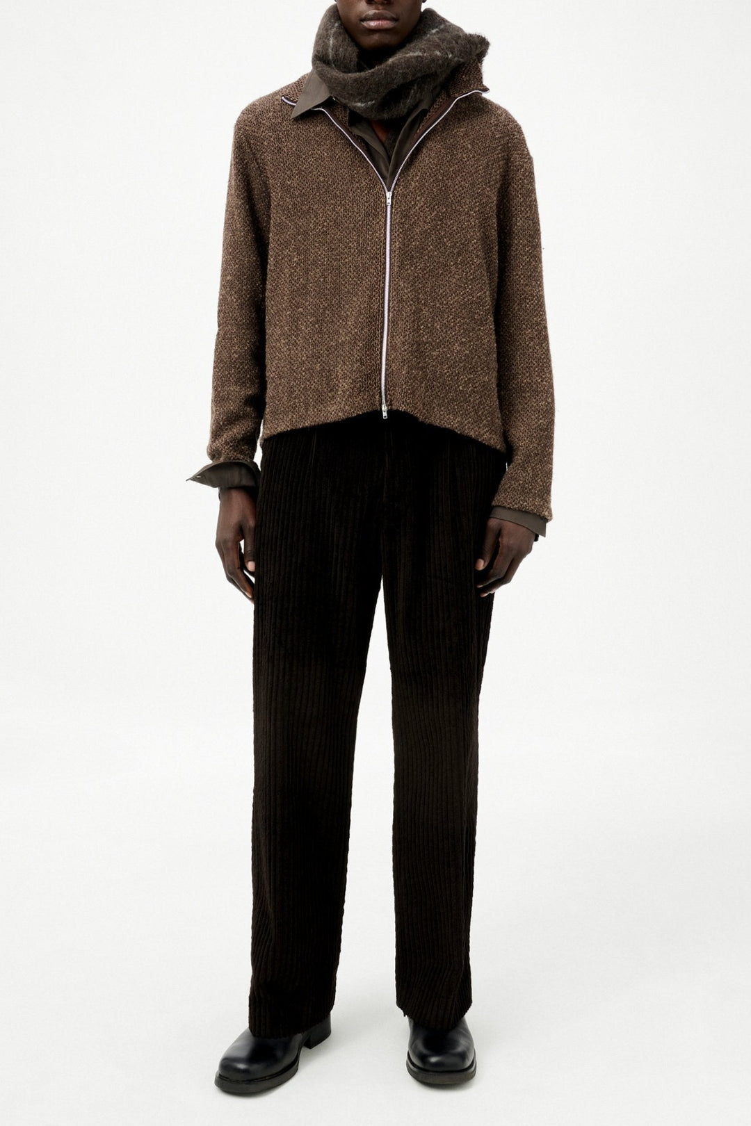 OUR LEGACY - SHRUNKEN FULLZIP POLO