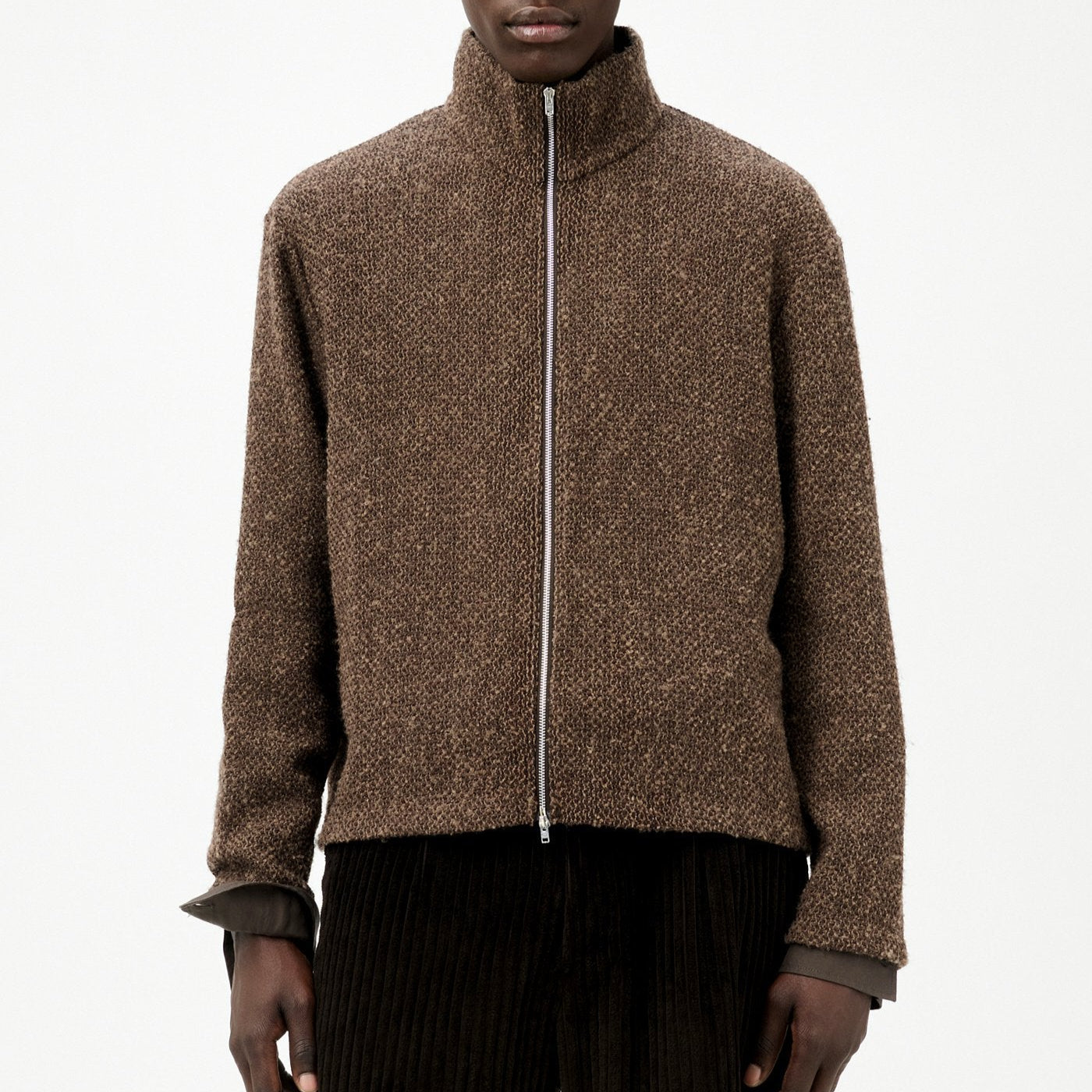 SHRUNKEN FULLZIP POLO | Why are you here?