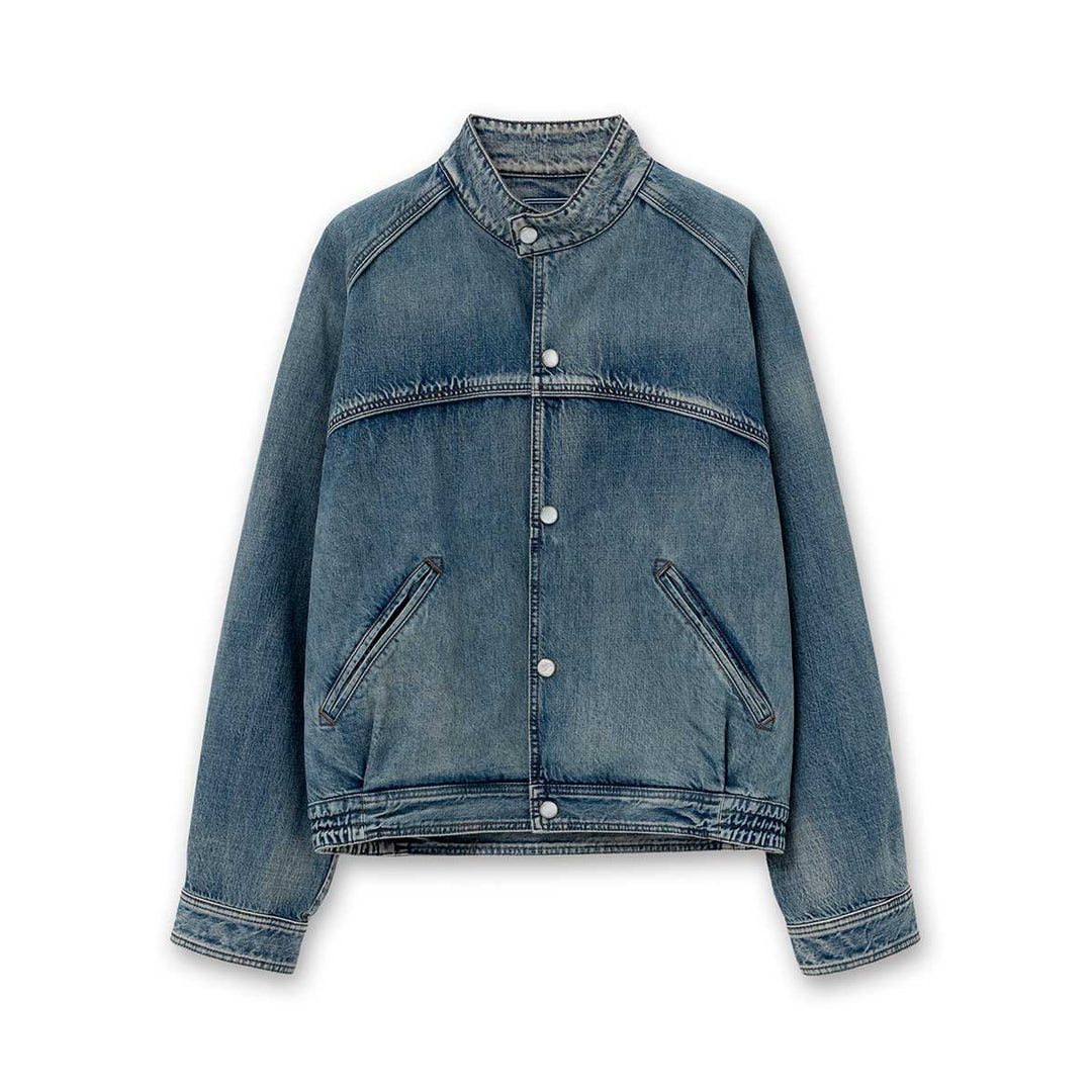 WOOYOUNGMI - Band Neck Denim Jacket