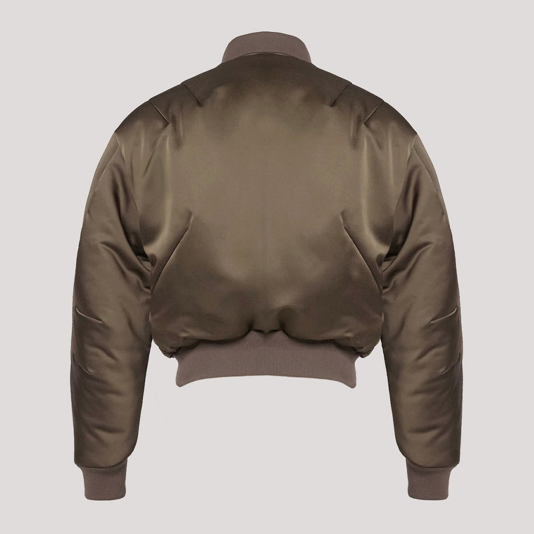 MAX SATIN PILLOW BOMBER JACKET