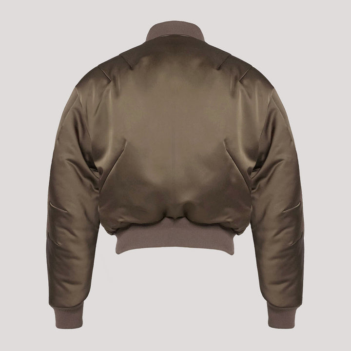 Max Satin Pillow Bomber Jacket