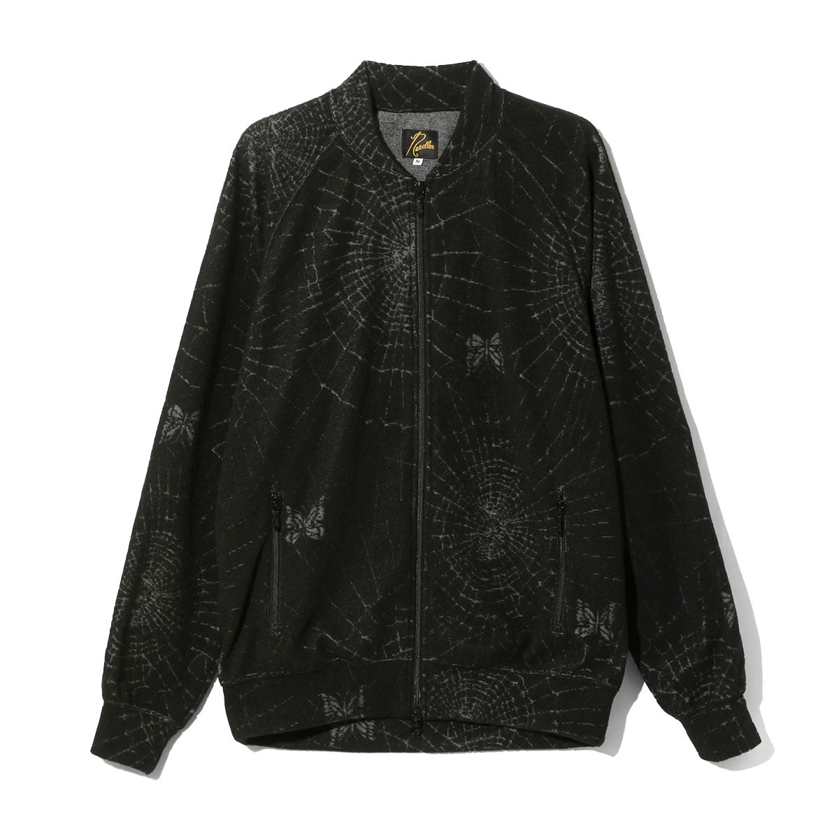 Rib Collar Track Jacket - Pile Jacquard / Spider Web | Why are you