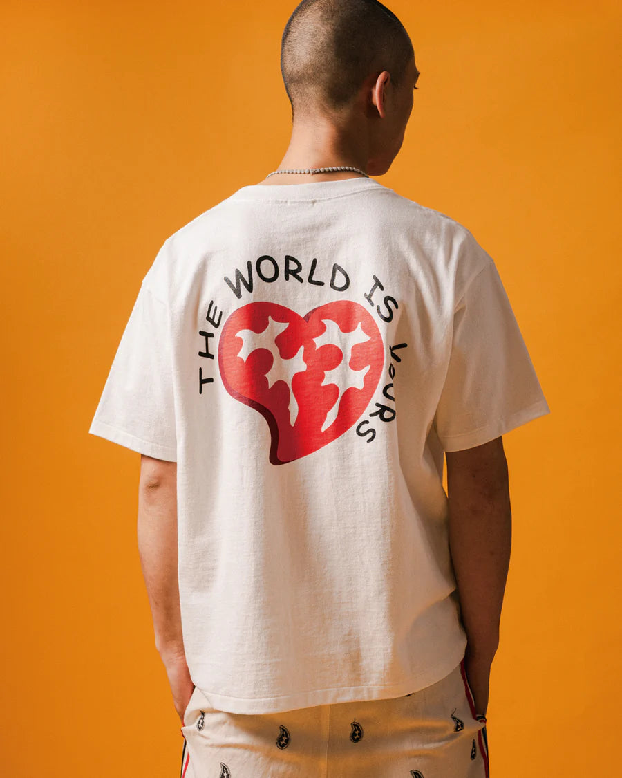 THE WORLD IS YOURS - Heart Paisley T-shirt