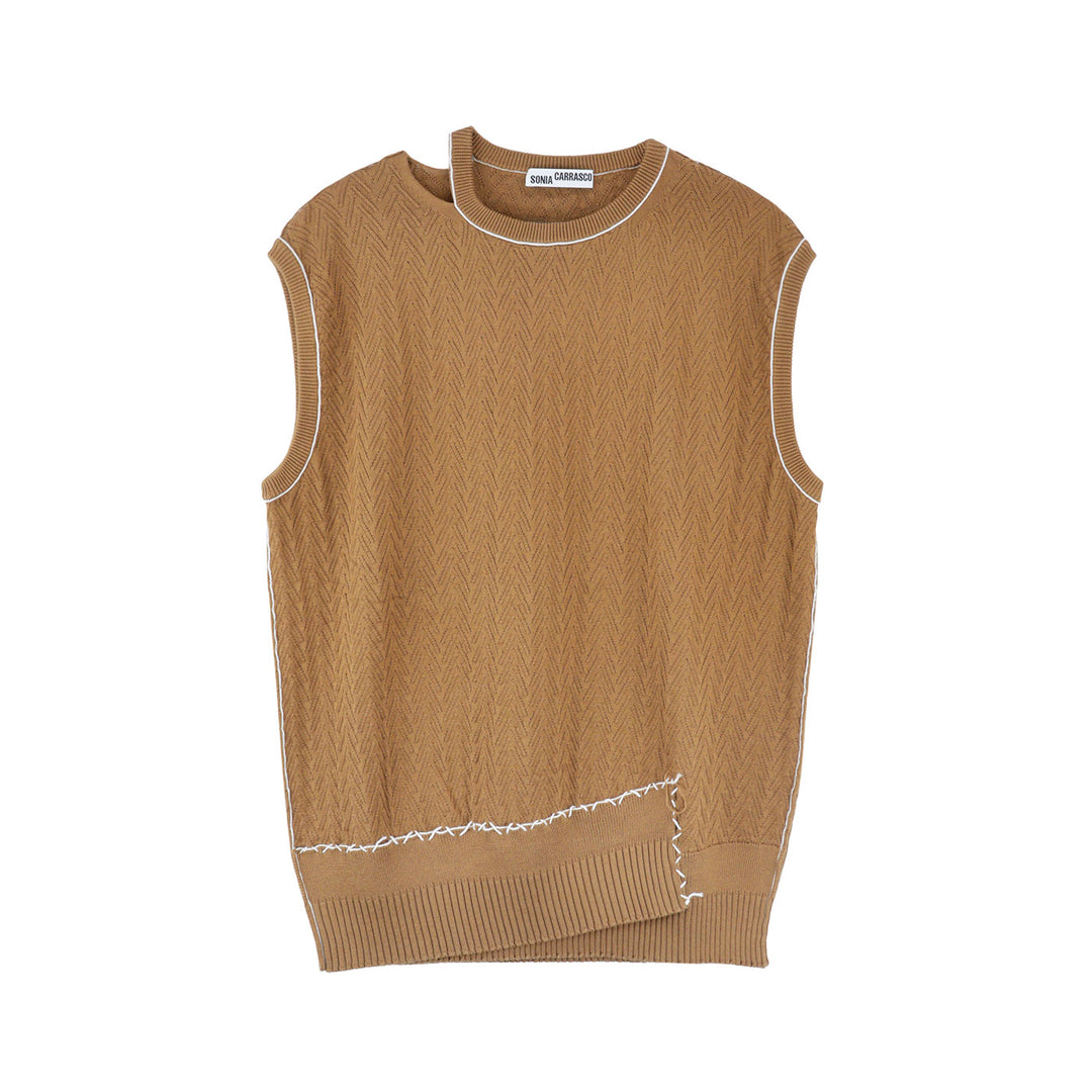 SONIA CARRASCO - KNIT SLEEVELESS TOP