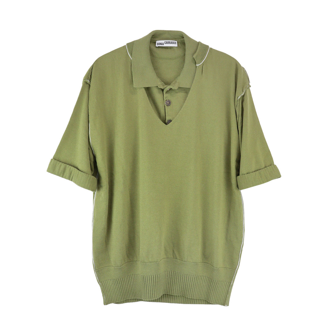 SONIA CARRASCO - DOUBLE COLLAR KNIT POLO