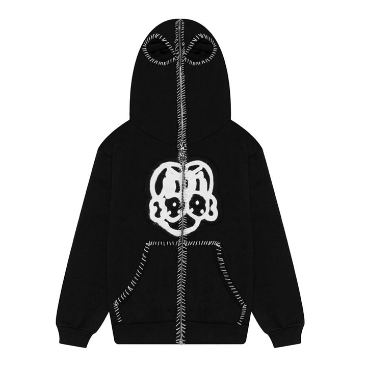 HAND-STITCHED FULL ZIP HOODIE