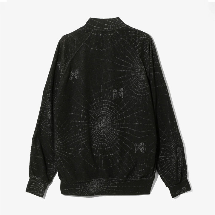 Rib Collar Track Jacket - Pile Jacquard / Spider Web