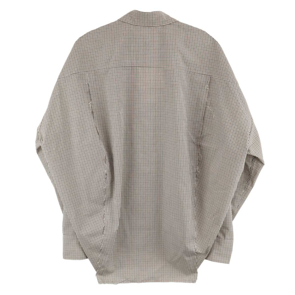CMMAWEAR - Kogarashi Split Shirt in Gingham Plaid