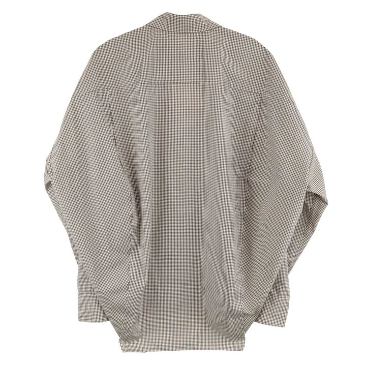CMMAWEAR - Kogarashi Split Shirt in Gingham Plaid