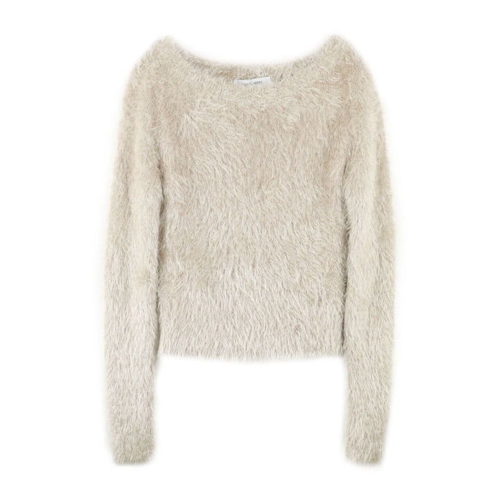 Marine Serre - PUFFY KNIT CROPPED PULLOVER