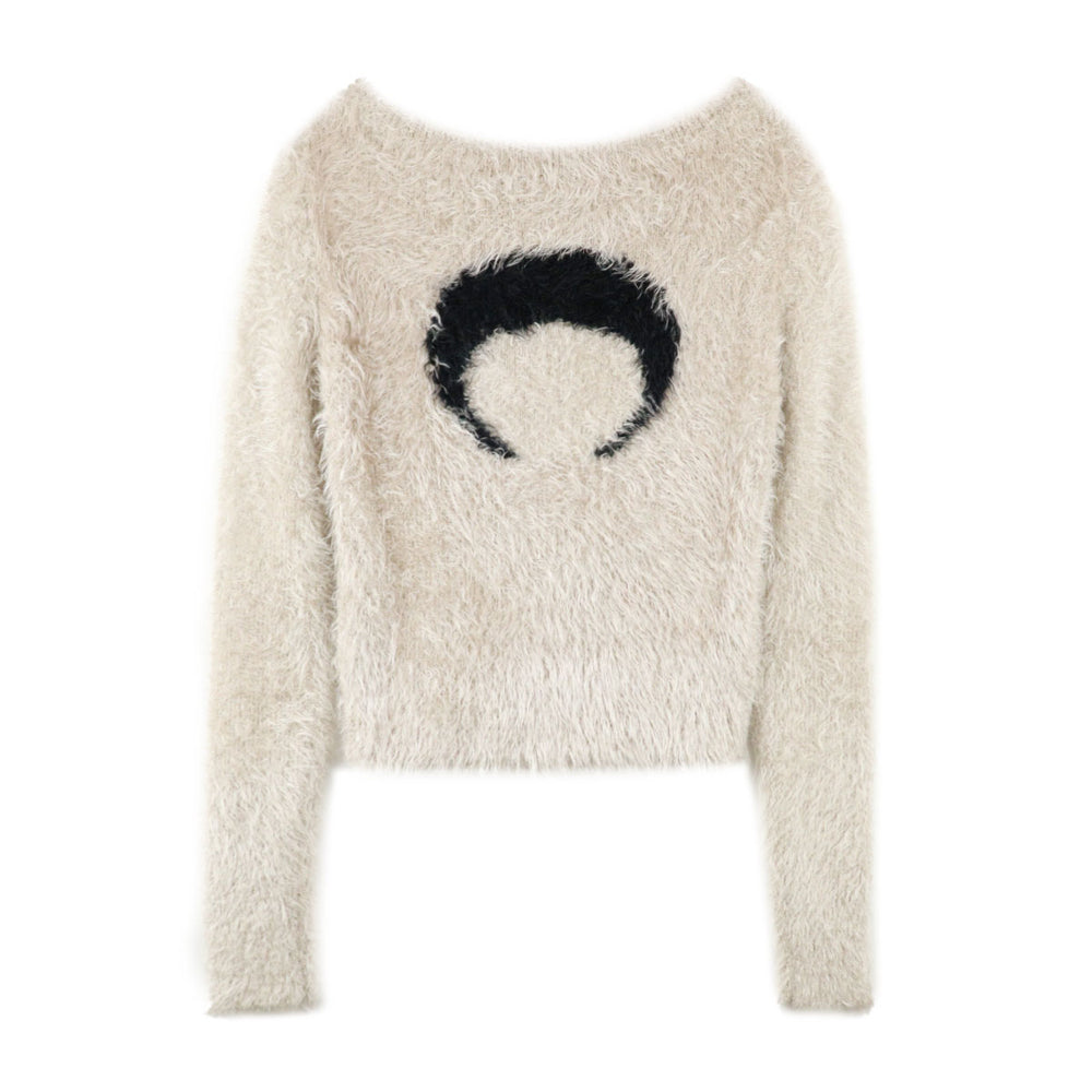 Marine Serre - PUFFY KNIT CROPPED PULLOVER