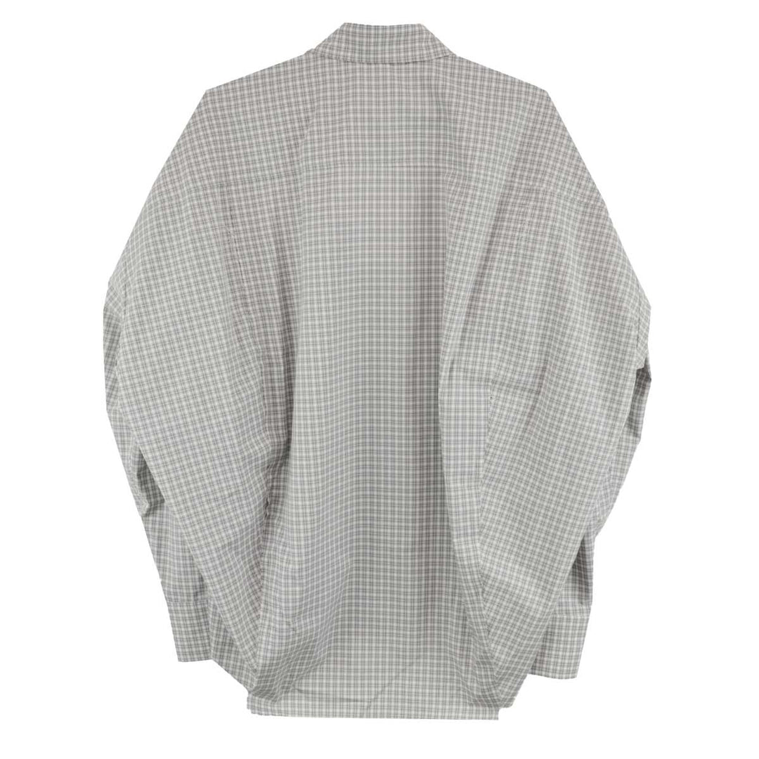 CMMAWEAR - Kogarashi Split Shirt in Gingham Plaid