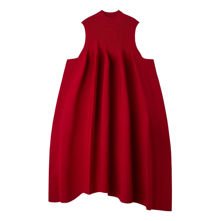 POTTERY CREASE GLITTER ASYMMETRIC DRESS