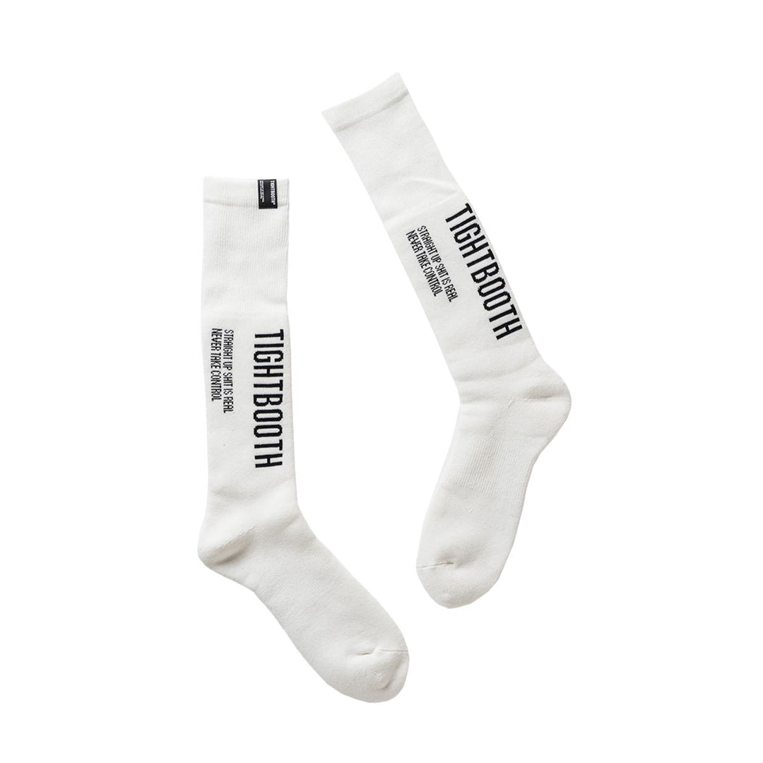 LABEL LOGO HIGH SOCKS - TIGHTBOOTH