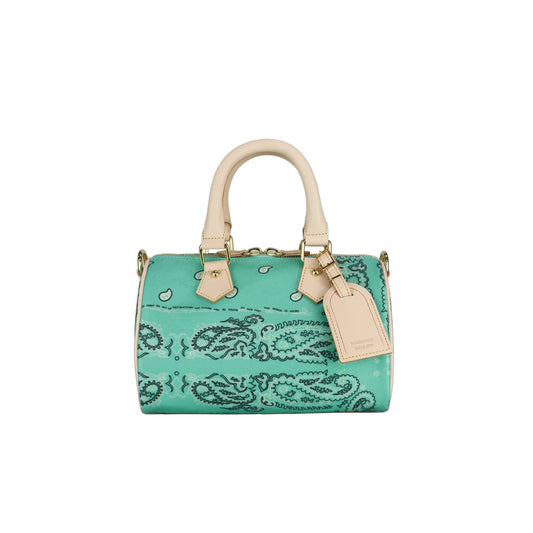 Paisley Boston Mini Bag(GOLD)