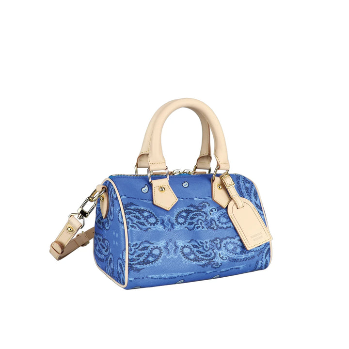 Paisley Boston Mini Bag (GOLD)