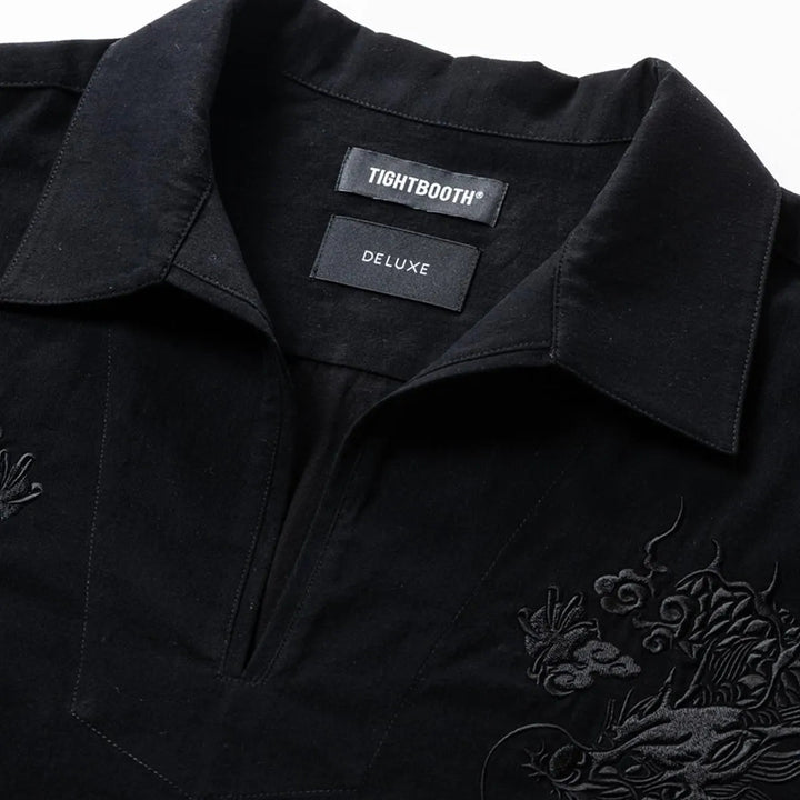 FLANNEL SKIPPER SHIRT - TIGHTBOOTH x DELUXE