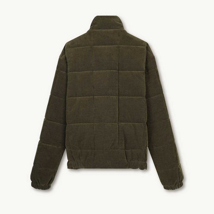 Quilted Corduroy Puffer in Cotton/Wool-Cashimere