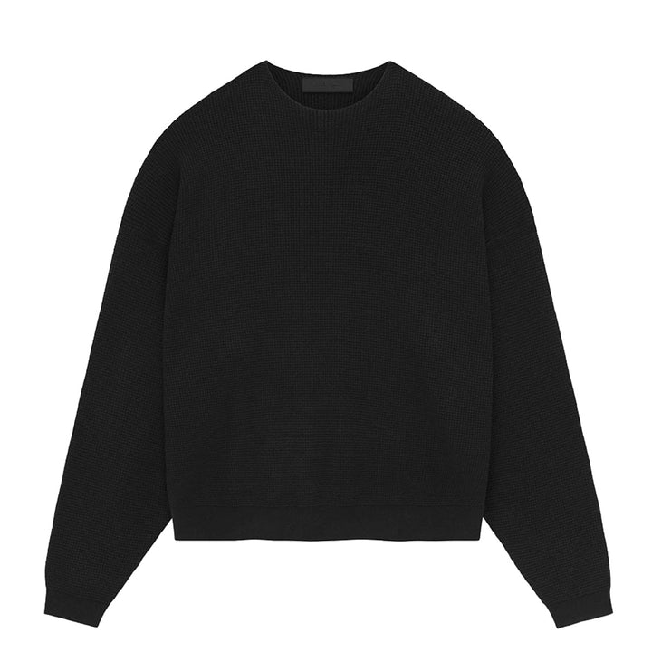 WAFFLE CREWNECK SWEATER