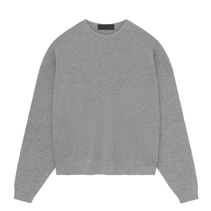 WAFFLE CREWNECK SWEATER