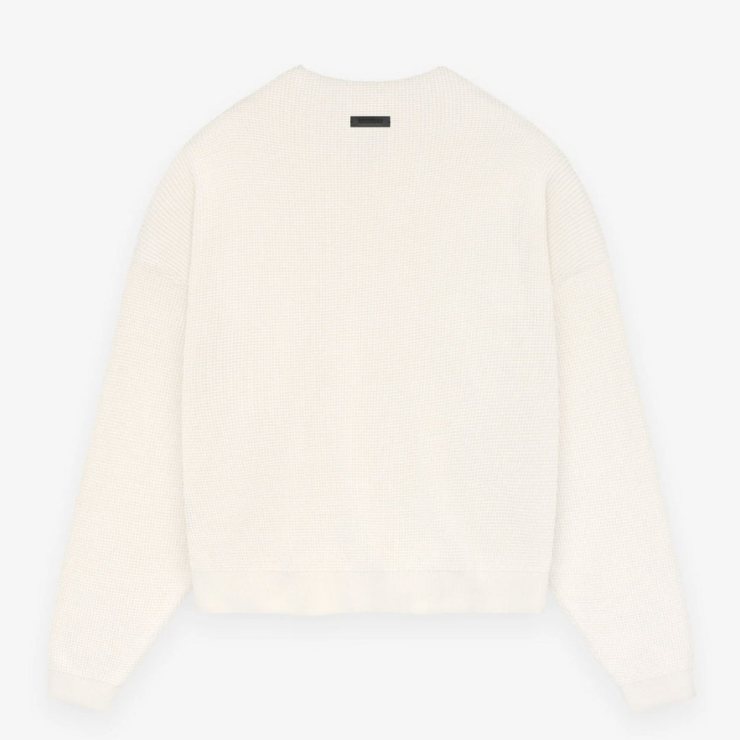 WAFFLE CREWNECK SWEATER