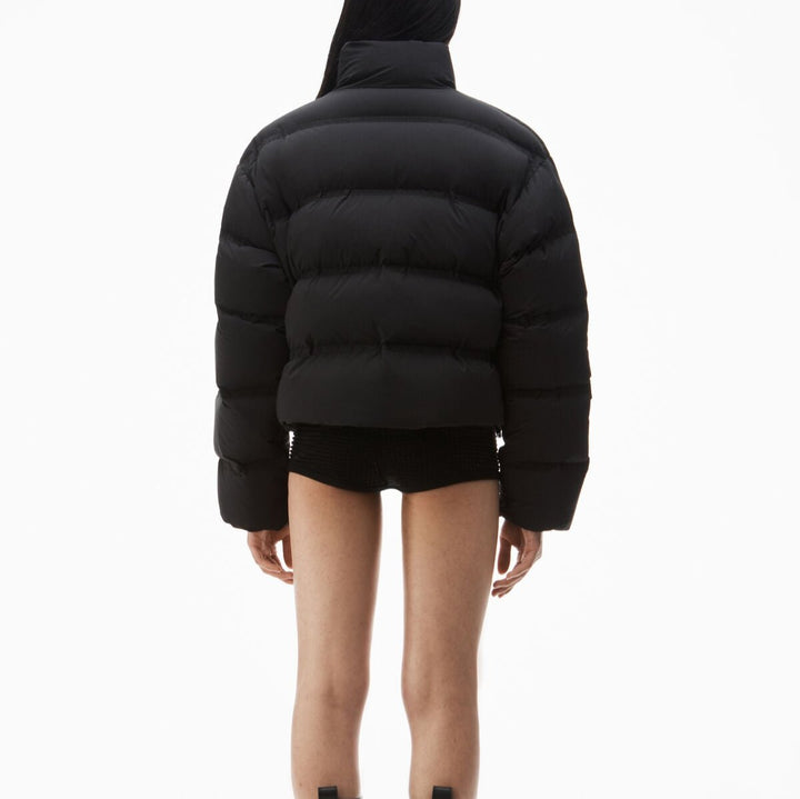 Feather & Down Cropped Channel Puffer Court