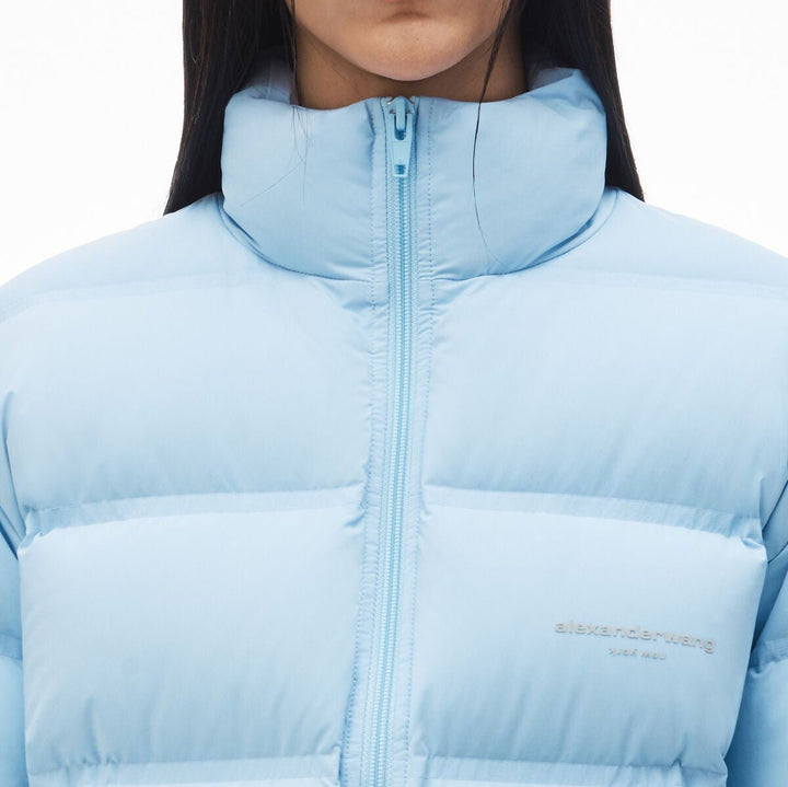 Feather & Down Cropped Channel Puffer Court