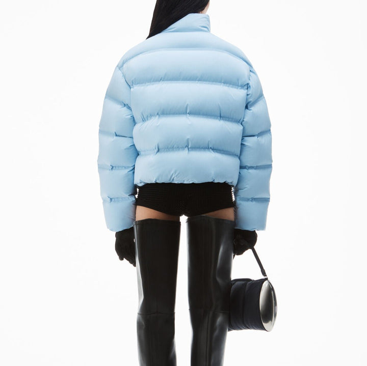 Feather & Down Cropped Channel Puffer Court