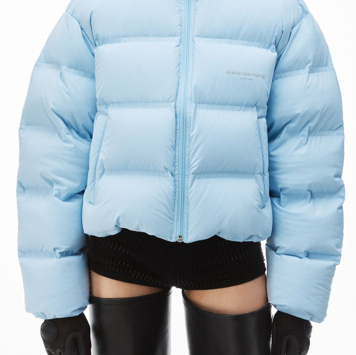 Feather & Down Cropped Channel Puffer Court