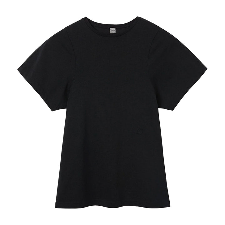 Curved seam tee black