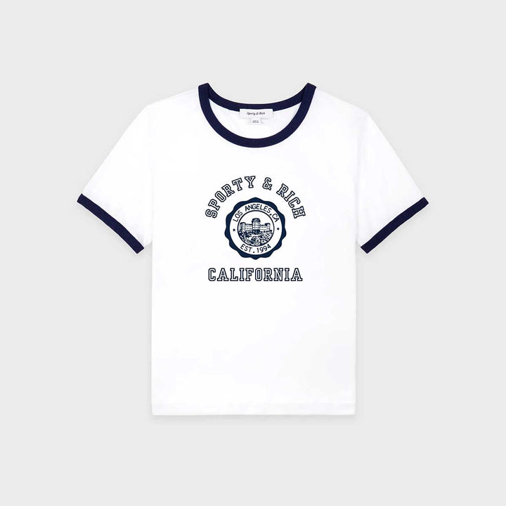 Sporty and Rich - California Emblem Ringer Tee