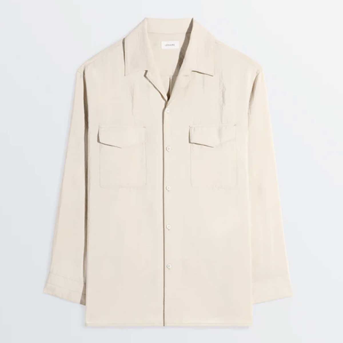 LEMAIRE(ルメール) | ドライシルクのコンバーチブル カラーシャツ