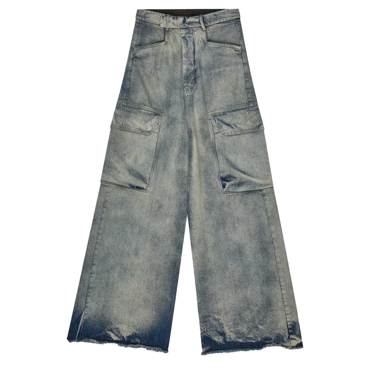 Rick Owens風 デニムカーゴパンツ M Rick Owens (リック・オウエンス) | MASTODON FIRBANKS デニムカーゴパンツ