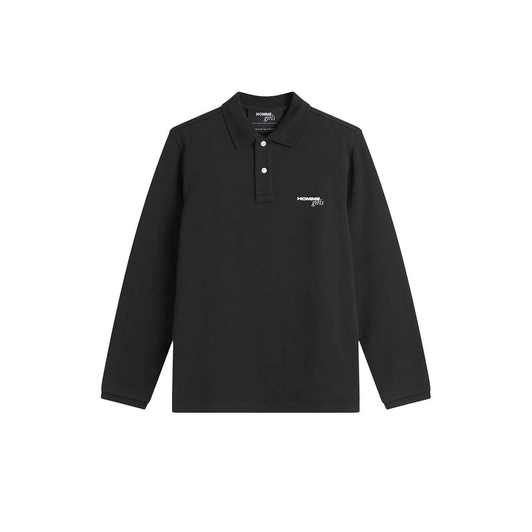 HommeGirls - LONG SLEEVE PIQUE POLO