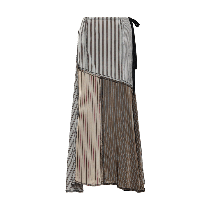 LINING PATCHWORK MIDI SKIRT