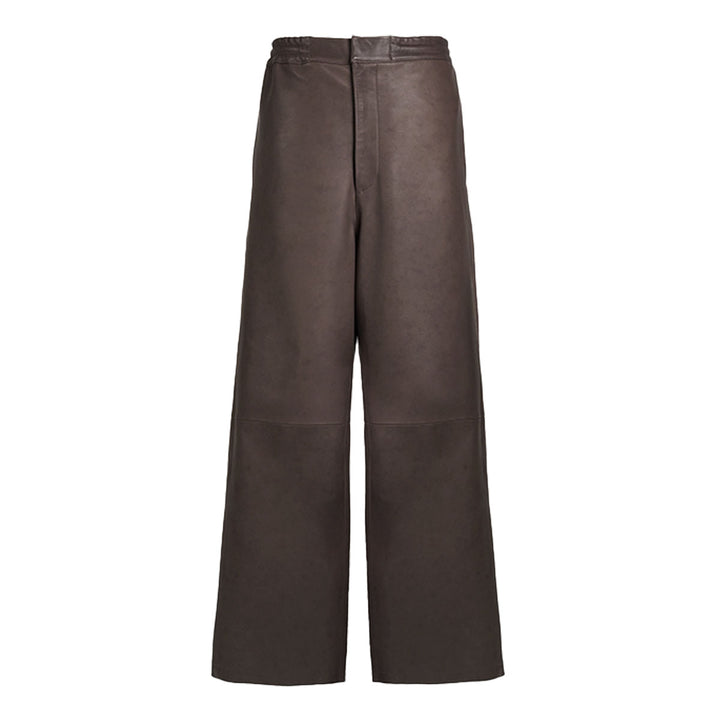 Dean Leather Affix Pants in Cedar Brown