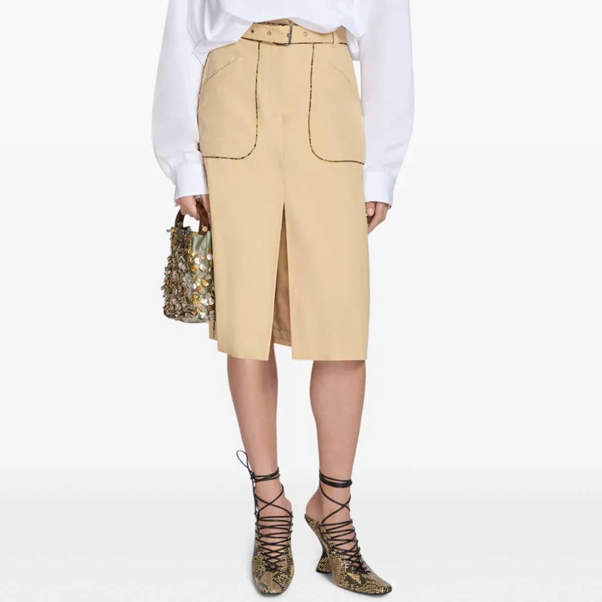 dries van noten スカート DRIES VAN NOTEN (ドリスヴァンノッテン) | BELTED SKIRT スカート