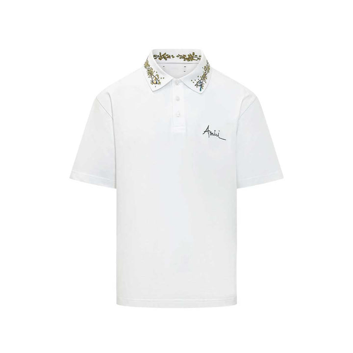 AMIRI - AMIRI FLORAL COLLAR POLO