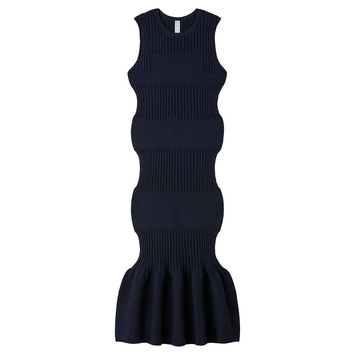 FLUTED SLEEVELESS MERMAID DRESS