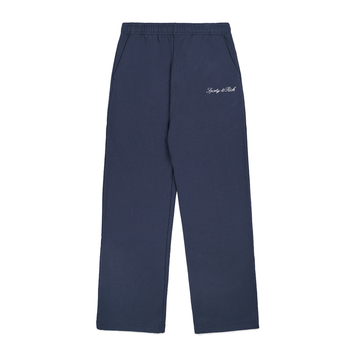Signature Logo Embroidered Wide Sweatpants