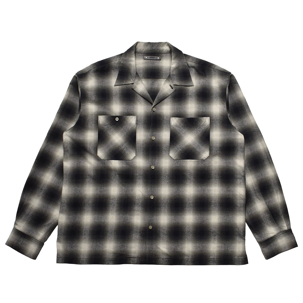 C.Flannel Ombre Open Collar SH | Why are you here?